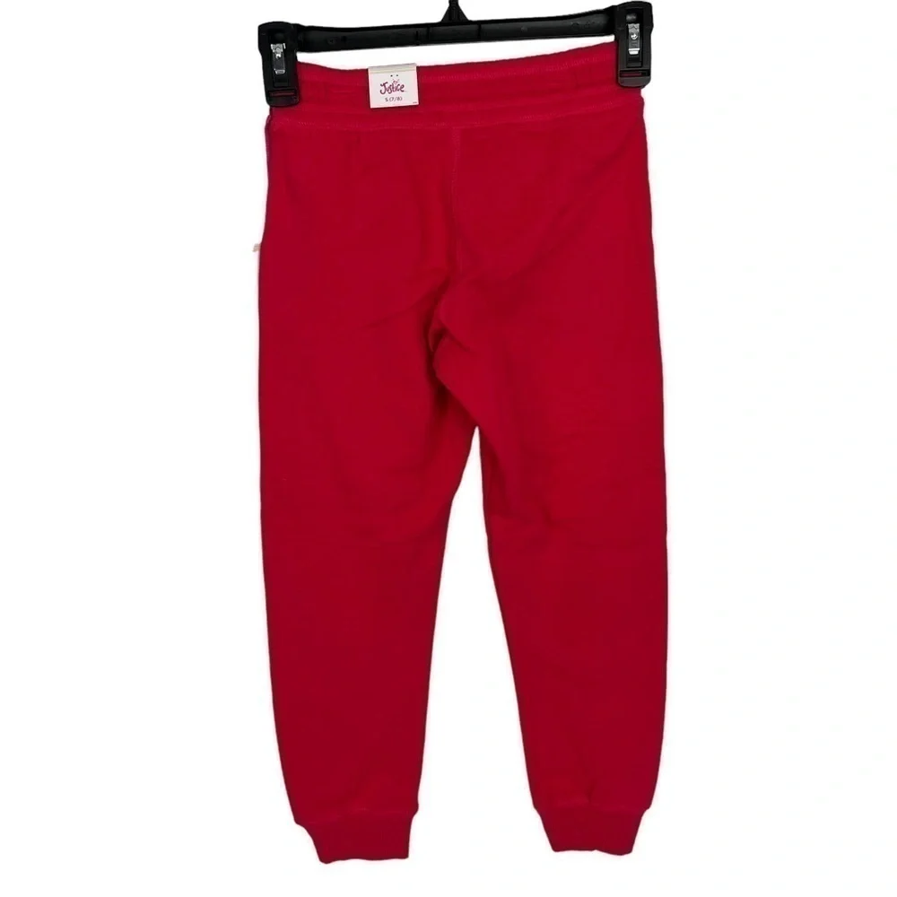 NWT JUSTICE Girl’s Side Taped Jogger Sweatpants Sz Small (7/8) Multi Color
